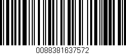 Código de barras (EAN, GTIN, SKU, ISBN): '0088381637572'