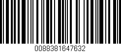 Código de barras (EAN, GTIN, SKU, ISBN): '0088381647632'