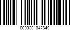 Código de barras (EAN, GTIN, SKU, ISBN): '0088381647649'
