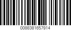 Código de barras (EAN, GTIN, SKU, ISBN): '0088381657914'