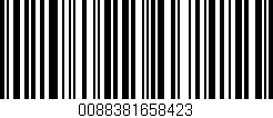 Código de barras (EAN, GTIN, SKU, ISBN): '0088381658423'