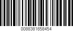 Código de barras (EAN, GTIN, SKU, ISBN): '0088381658454'