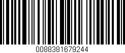 Código de barras (EAN, GTIN, SKU, ISBN): '0088381679244'