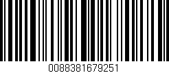 Código de barras (EAN, GTIN, SKU, ISBN): '0088381679251'