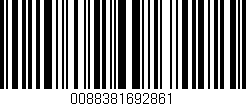 Código de barras (EAN, GTIN, SKU, ISBN): '0088381692861'