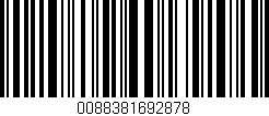 Código de barras (EAN, GTIN, SKU, ISBN): '0088381692878'