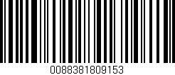 Código de barras (EAN, GTIN, SKU, ISBN): '0088381809153'