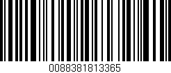Código de barras (EAN, GTIN, SKU, ISBN): '0088381813365'