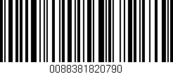 Código de barras (EAN, GTIN, SKU, ISBN): '0088381820790'