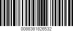 Código de barras (EAN, GTIN, SKU, ISBN): '0088381826532'