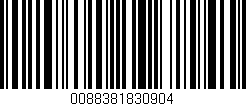 Código de barras (EAN, GTIN, SKU, ISBN): '0088381830904'