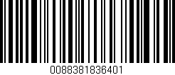 Código de barras (EAN, GTIN, SKU, ISBN): '0088381836401'