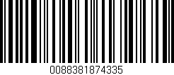 Código de barras (EAN, GTIN, SKU, ISBN): '0088381874335'
