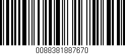 Código de barras (EAN, GTIN, SKU, ISBN): '0088381887670'