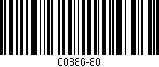 Código de barras (EAN, GTIN, SKU, ISBN): '00886-80'