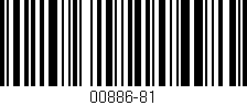 Código de barras (EAN, GTIN, SKU, ISBN): '00886-81'