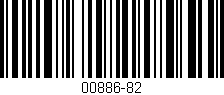 Código de barras (EAN, GTIN, SKU, ISBN): '00886-82'