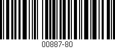 Código de barras (EAN, GTIN, SKU, ISBN): '00887-80'
