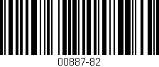 Código de barras (EAN, GTIN, SKU, ISBN): '00887-82'