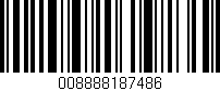 Código de barras (EAN, GTIN, SKU, ISBN): '008888187486'