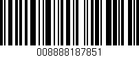 Código de barras (EAN, GTIN, SKU, ISBN): '008888187851'