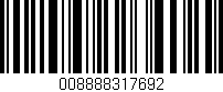 Código de barras (EAN, GTIN, SKU, ISBN): '008888317692'