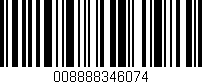 Código de barras (EAN, GTIN, SKU, ISBN): '008888346074'