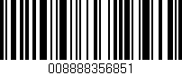Código de barras (EAN, GTIN, SKU, ISBN): '008888356851'