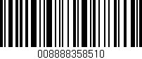 Código de barras (EAN, GTIN, SKU, ISBN): '008888358510'