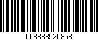 Código de barras (EAN, GTIN, SKU, ISBN): '008888526858'