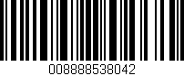Código de barras (EAN, GTIN, SKU, ISBN): '008888538042'