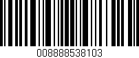 Código de barras (EAN, GTIN, SKU, ISBN): '008888538103'