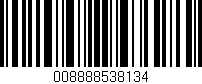 Código de barras (EAN, GTIN, SKU, ISBN): '008888538134'
