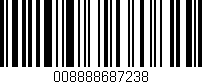 Código de barras (EAN, GTIN, SKU, ISBN): '008888687238'