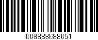 Código de barras (EAN, GTIN, SKU, ISBN): '008888688051'