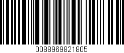 Código de barras (EAN, GTIN, SKU, ISBN): '0088969821805'