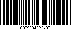 Código de barras (EAN, GTIN, SKU, ISBN): '0089094023492'