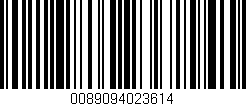 Código de barras (EAN, GTIN, SKU, ISBN): '0089094023614'