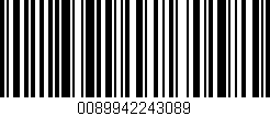 Código de barras (EAN, GTIN, SKU, ISBN): '0089942243089'