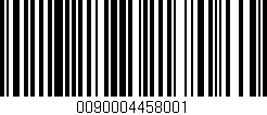 Código de barras (EAN, GTIN, SKU, ISBN): '0090004458001'