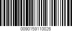 Código de barras (EAN, GTIN, SKU, ISBN): '0090159110026'