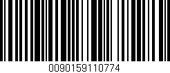 Código de barras (EAN, GTIN, SKU, ISBN): '0090159110774'