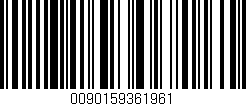 Código de barras (EAN, GTIN, SKU, ISBN): '0090159361961'