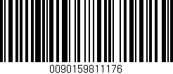 Código de barras (EAN, GTIN, SKU, ISBN): '0090159811176'