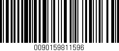 Código de barras (EAN, GTIN, SKU, ISBN): '0090159811596'