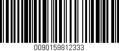 Código de barras (EAN, GTIN, SKU, ISBN): '0090159812333'