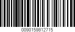 Código de barras (EAN, GTIN, SKU, ISBN): '0090159812715'