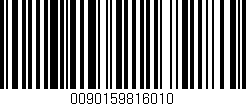 Código de barras (EAN, GTIN, SKU, ISBN): '0090159816010'