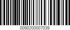 Código de barras (EAN, GTIN, SKU, ISBN): '0090200007039'