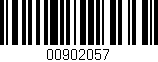 Código de barras (EAN, GTIN, SKU, ISBN): '00902057'